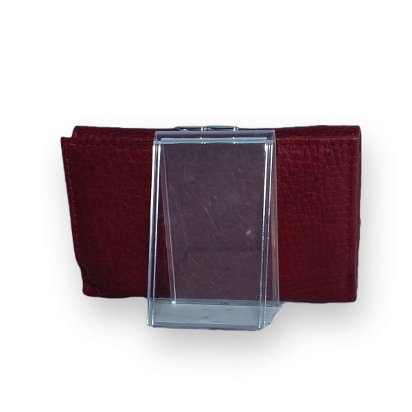 Компактный женский кошелек из натуральной кожи. бордо Компактный женский кошелек из натуральной кожи. бордо