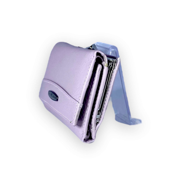 Жіночий гаманець Kochi натуральна шкіра 2 відділи зовнішнє відділення розмір: 13.5*9*3 см світло бузковий Жіночий гаманець Kochi натуральна шкіра 2 відділи зовнішнє відділення розмір: 13.5*9*3 см світло бузковий