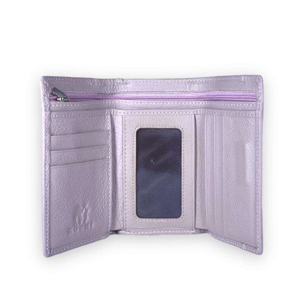 Жіночий гаманець Kochi натуральна шкіра 2 відділи зовнішнє відділення розмір: 13.5*9*3 см світло бузковий Жіночий гаманець Kochi натуральна шкіра 2 відділи зовнішнє відділення розмір: 13.5*9*3 см світло бузковий