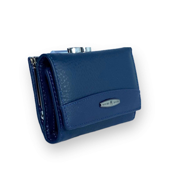 Кошелек женский Kochi натуральная кожа 2 отдела наружное отделение размер: 13.5*9*3 см синий Кошелек женский Kochi натуральная кожа 2 отдела наружное отделение размер: 13.5*9*3 см синий