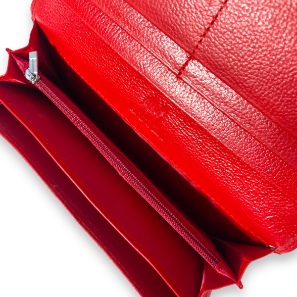 Кошелек женский Kochi натуральная кожа 3 отдела для купюр 9 для карт размер: 19*10*4 см красный Кошелек женский Kochi натуральная кожа 3 отдела для купюр 9 для карт размер: 19*10*4 см красный