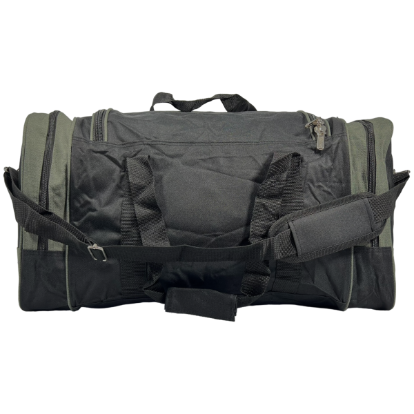 Дорожная сумка на шесть отделений, 52 л, черная с серым