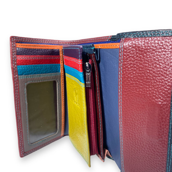 Кошелек женский Kochi натуральная кожа 2 отдела 6 ячеек для карточек размер: 14*10*3 см черный Кошелек женский Kochi натуральная кожа 2 отдела 6 ячеек для карточек размер: 14*10*3 см черный