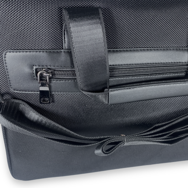 Мужская сумка для ноутбука, 1 отдел, 2 фронтальных кармана, карман-органайзер, черная Мужская сумка для ноутбука, 1 отдел, 2 фронтальных кармана, карман-органайзер, черная
