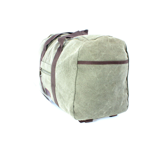 Дорожня, брезентова сумка-рюкзак, 40 л, міцна, одне основне відділення, колір хакі Дорожня, брезентова сумка-рюкзак, 40 л, міцна, одне основне відділення, колір хакі