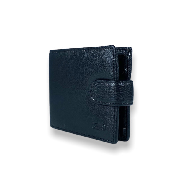 Компактный мужской кошелек из кожзама, застежка-кнопка Компактный мужской кошелек из кожзама, застежка-кнопка