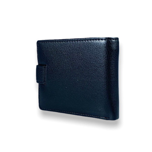 Компактный мужской кошелек из кожзама, застежка-кнопка Компактный мужской кошелек из кожзама, застежка-кнопка
