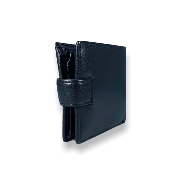 Мужской кошелек с двумя отделами для купюр, цвет черный Мужской кошелек с двумя отделами для купюр, цвет черный