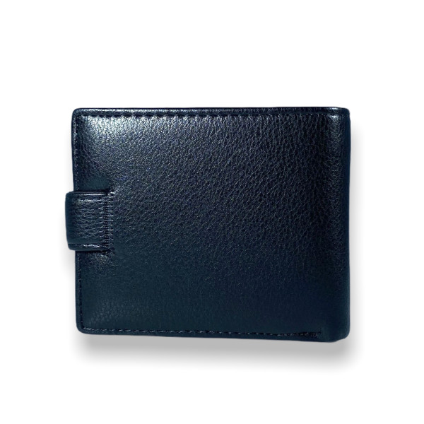 Мужской кошелек с двумя отделами для купюр, цвет черный Мужской кошелек с двумя отделами для купюр, цвет черный