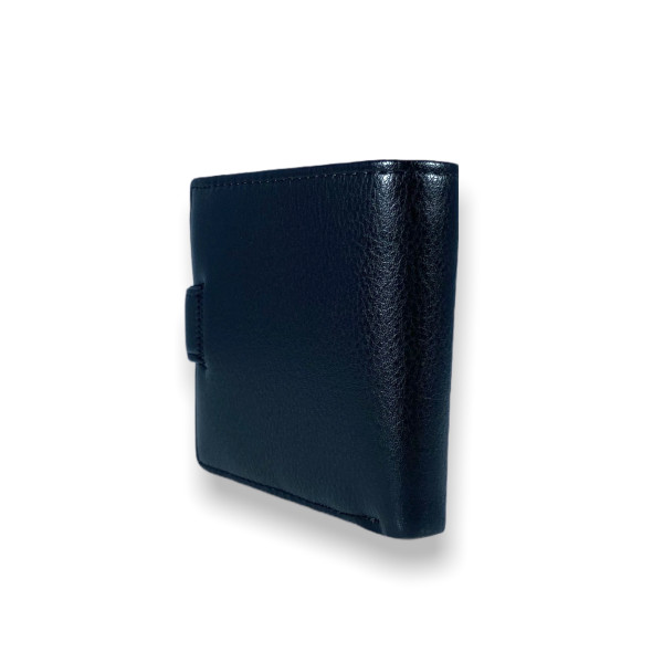 Мужской кошелек с двумя отделами для купюр, цвет черный Мужской кошелек с двумя отделами для купюр, цвет черный