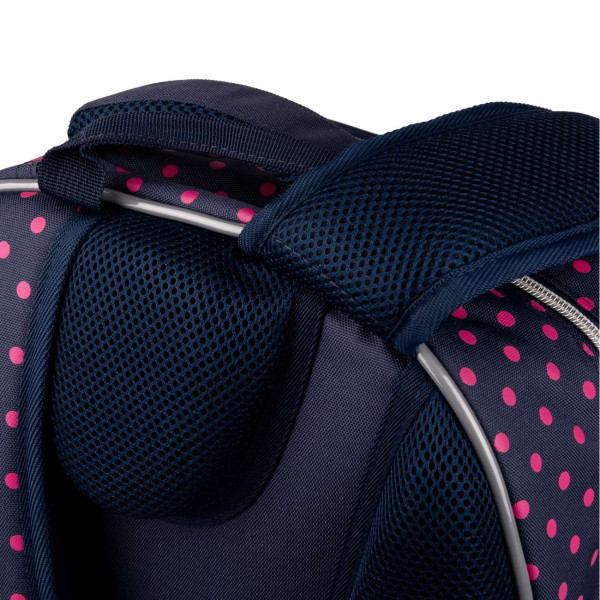 Школьный рюкзак 1 сентября для девочки, одно отделение, фронтальные карманы, темно-синий Big Years