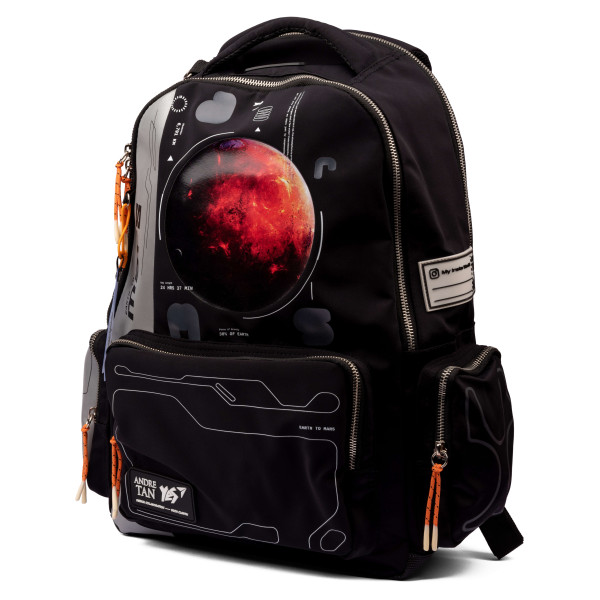 Школьный рюкзак YES by Andre Tan, одно отделение, один фронтальный карман, Space black light Школьный рюкзак YES by Andre Tan, одно отделение, один фронтальный карман, Space black light