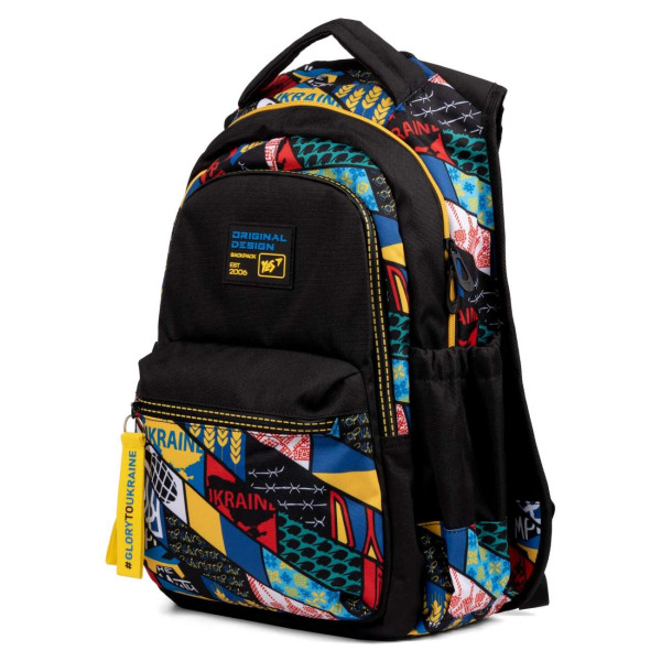 Школьный рюкзак YES, два отделения, один фронтальный карман, черный Welcome to Ukraine Школьный рюкзак YES, два отделения, один фронтальный карман, черный Welcome to Ukraine