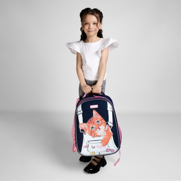 Школьный рюкзак 1 сентября каркасный, два отделения, два боковых кармана, синий My Little Pet Школьный рюкзак 1 сентября каркасный, два отделения, два боковых кармана, синий My Little Pet