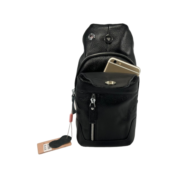 Практична сумка-слінг на три віділеня, 2 види застібок-магніт та блискавка Практична сумка-слінг на три віділеня, 2 види застібок-магніт та блискавка