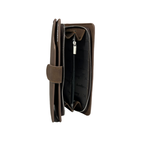 Коричневе чоловіче портмоне з картхолдером та 2 відділеннями для купюр Коричневе чоловіче портмоне з картхолдером та 2 відділеннями для купюр