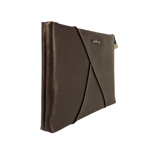 Мужской кошелек коричневого цвета из кожзама Мужской кошелек коричневого цвета из кожзама