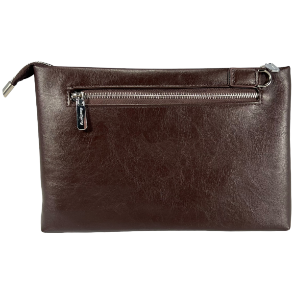 Мужской кошелек коричневого цвета из кожзама Мужской кошелек коричневого цвета из кожзама