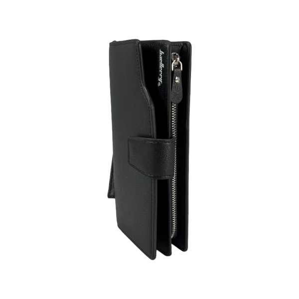 Мужское портмоне из качественного кожзама картхолдером, цвет черный Мужское портмоне из качественного кожзама картхолдером, цвет черный