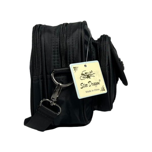 Функциональная сумка через плечо, 2 л, застежка на молнии, 4 отделения, черная Функциональная сумка через плечо, 2 л, застежка на молнии, 4 отделения, черная