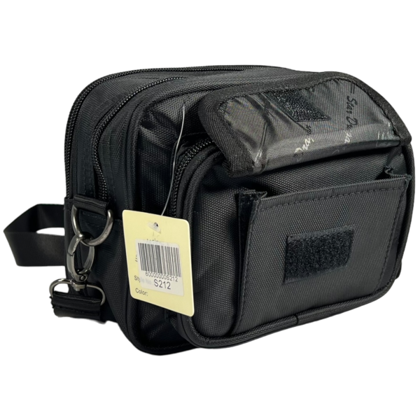 Функциональная сумка через плечо, 2 л, застежка на молнии, 4 отделения, черная Функциональная сумка через плечо, 2 л, застежка на молнии, 4 отделения, черная