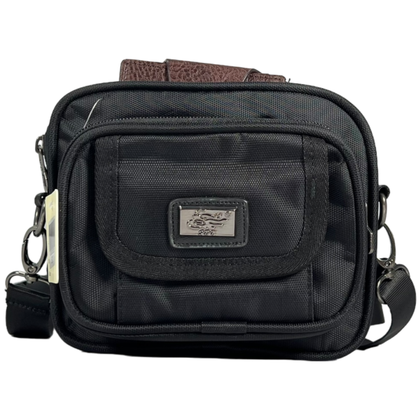 Функциональная сумка через плечо, 2 л, застежка на молнии, 4 отделения, черная Функциональная сумка через плечо, 2 л, застежка на молнии, 4 отделения, черная