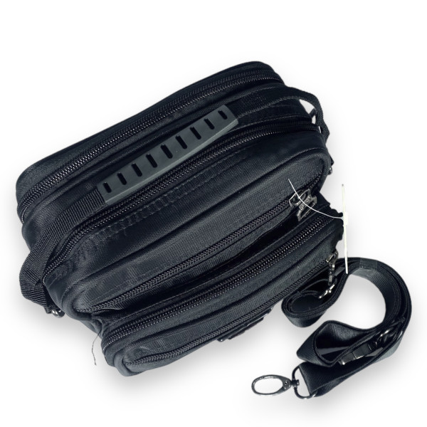 Сумка мужская через плечо Star Dragon две фронтальные карманы съемный ремень размер 15*18*10см черная Сумка мужская через плечо Star Dragon две фронтальные карманы съемный ремень размер 15*18*10см черная