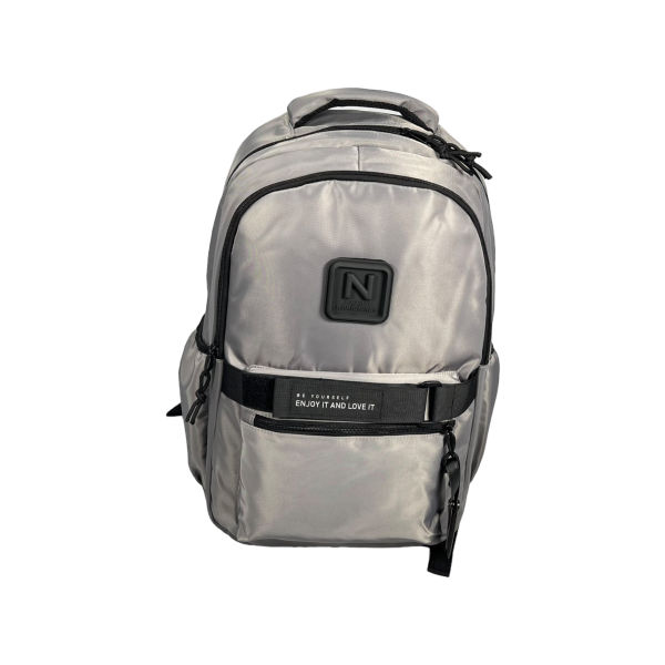 Шкільний рюкзак на три відділення, 29 л, сірий