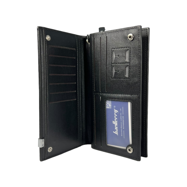 Чоловіче портмоне з штучноі шкіри чорного кольору Чоловіче портмоне з штучноі шкіри чорного кольору