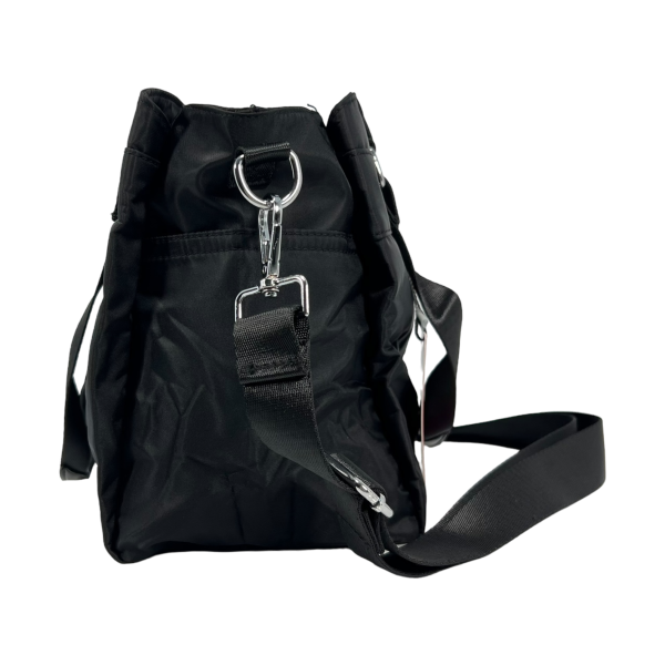 Сумка через плечо на три отделения, текстильная, 10 л, черная Сумка через плечо на три отделения, текстильная, 10 л, черная