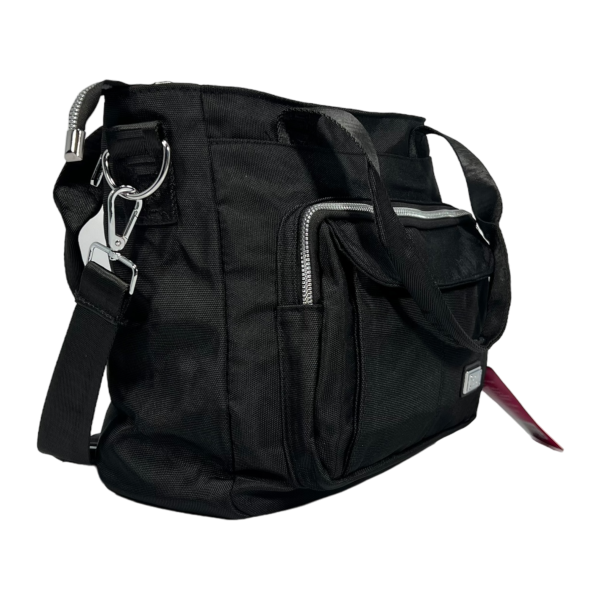 Містка та елегантна жіноча сумка через плече, 4 відділення, 9 л, чорна Містка та елегантна жіноча сумка через плече, 4 відділення, 9 л, чорна