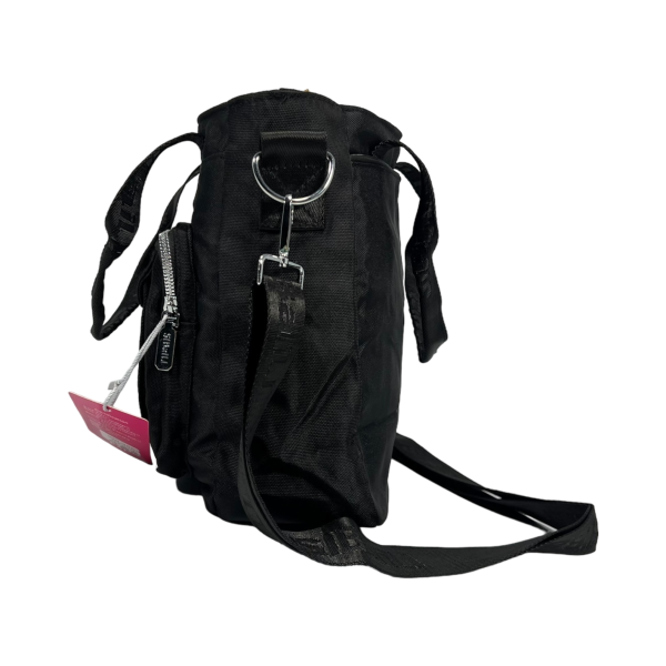 Містка та елегантна жіноча сумка через плече, 4 відділення, 9 л, чорна Містка та елегантна жіноча сумка через плече, 4 відділення, 9 л, чорна