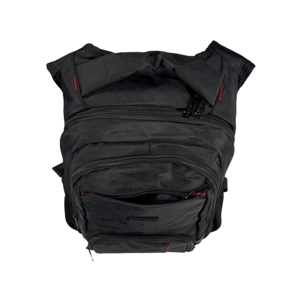 Шкільний рюкзак на чотири відділення, підлітковий, чорний