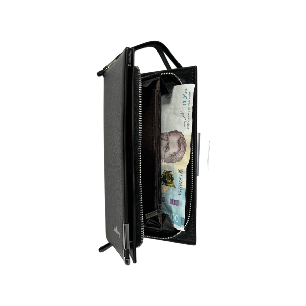 Мужской портмоне с двойной застежкой, искусственная кожа Мужской портмоне с двойной застежкой, искусственная кожа