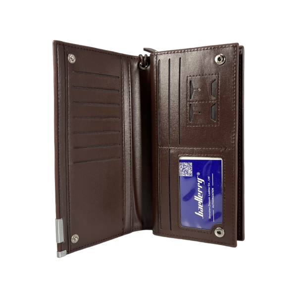 Чоловіче портмоне в сучасному дизайні, колір коричневий Чоловіче портмоне в сучасному дизайні, колір коричневий