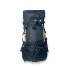 Тактический, туристический рюкзак, 80 л, одно отделение, фронтальные карманы, боковые карманы, черный