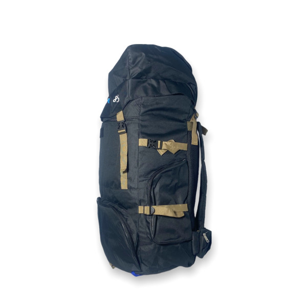 Тактичний, туристичний рюкзак, 80 л, одне відділення, фронтальні кишені, бокові кишені, чорний Тактичний, туристичний рюкзак, 80 л, одне відділення, фронтальні кишені, бокові кишені, чорний