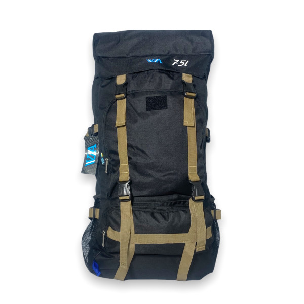 Рюкзак тактичний на одне відділення, фронтальні кишені, бокові кишені, 75 л, чорний Рюкзак тактичний на одне відділення, фронтальні кишені, бокові кишені, 75 л, чорний