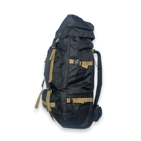 Рюкзак тактичний на одне відділення, фронтальні кишені, бокові кишені, 75 л, чорний Рюкзак тактичний на одне відділення, фронтальні кишені, бокові кишені, 75 л, чорний