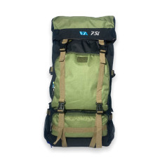 Рюкзак тактичний на одне відділення, фронтальні кишені, бокові кишені, 75 л, хакі