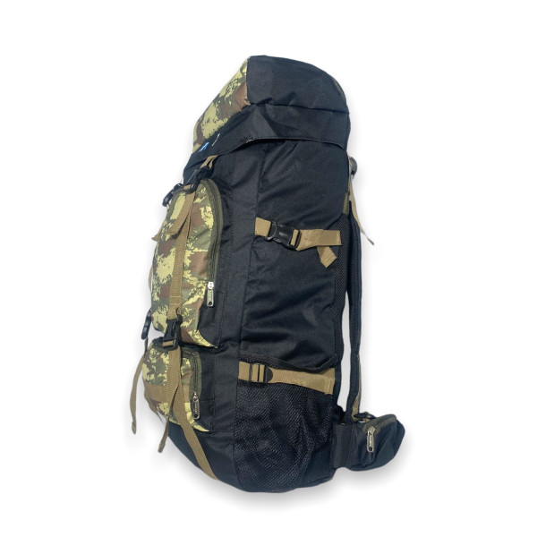 Рюкзак тактичний на одне відділення, 75 л, фронтальні кишені, бокові кишені, камуфляж