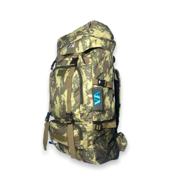Армійський тактичний рюкзак, одне відділення, бокові кишені, 75 л, камуфляж Армійський тактичний рюкзак, одне відділення, бокові кишені, 75 л, камуфляж