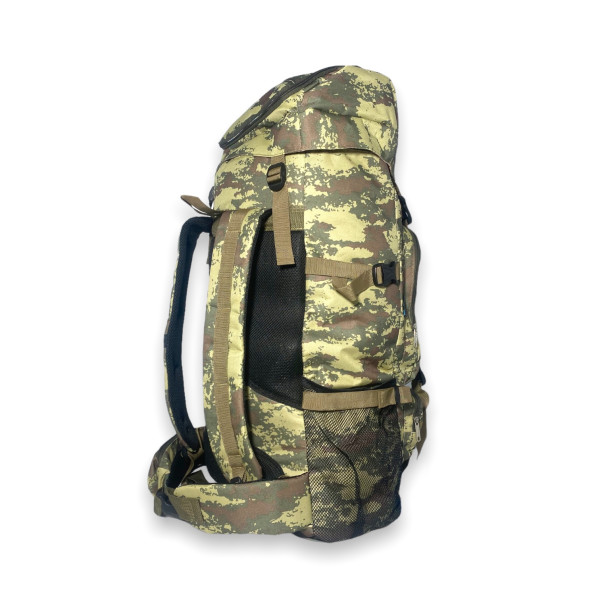 Армійський тактичний рюкзак, одне відділення, бокові кишені, 75 л, камуфляж Армійський тактичний рюкзак, одне відділення, бокові кишені, 75 л, камуфляж