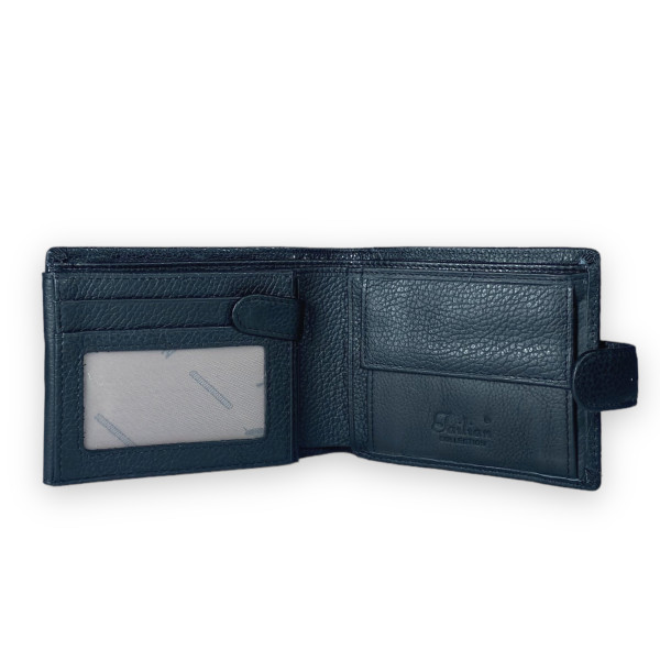 Компактний чоловічий гаманець Tailian із натуральноі шкіри, чорний Компактний чоловічий гаманець Tailian із натуральноі шкіри, чорний