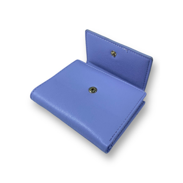 Жіночий гаманець з екошкіри, фіолетовий, з кнопковою застібкою,1 відділення для купюр Жіночий гаманець з екошкіри, фіолетовий, з кнопковою застібкою,1 відділення для купюр