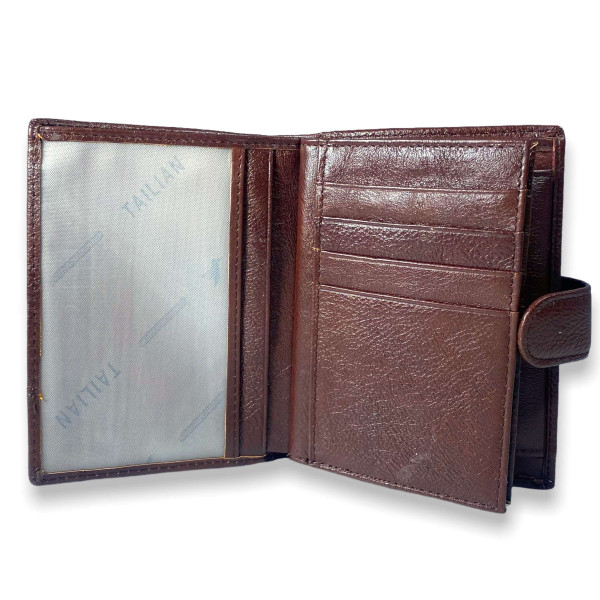 Чоловічий гаманець з натуральноі шкіри, колір крімсон Чоловічий гаманець з натуральноі шкіри, колір крімсон