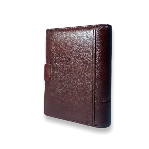 Кошелек мужской, натуральная кожа, два отдела для купюр, цвет кримсон Кошелек мужской, натуральная кожа, два отдела для купюр, цвет кримсон