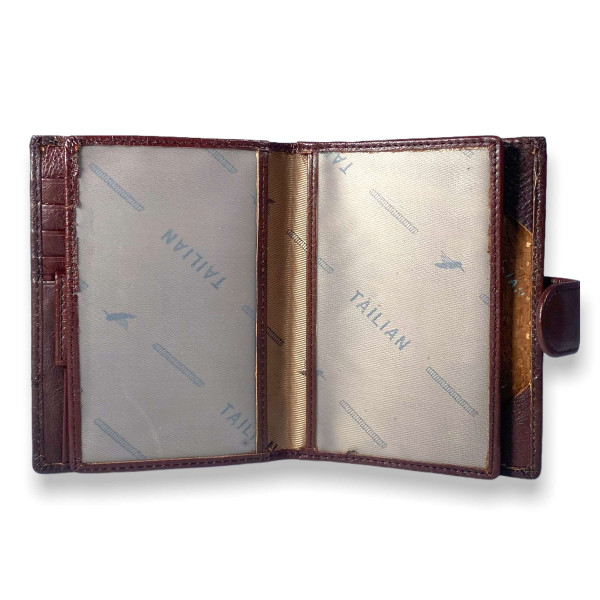 Кошелек мужской, натуральная кожа, два отдела для купюр, цвет кримсон Кошелек мужской, натуральная кожа, два отдела для купюр, цвет кримсон