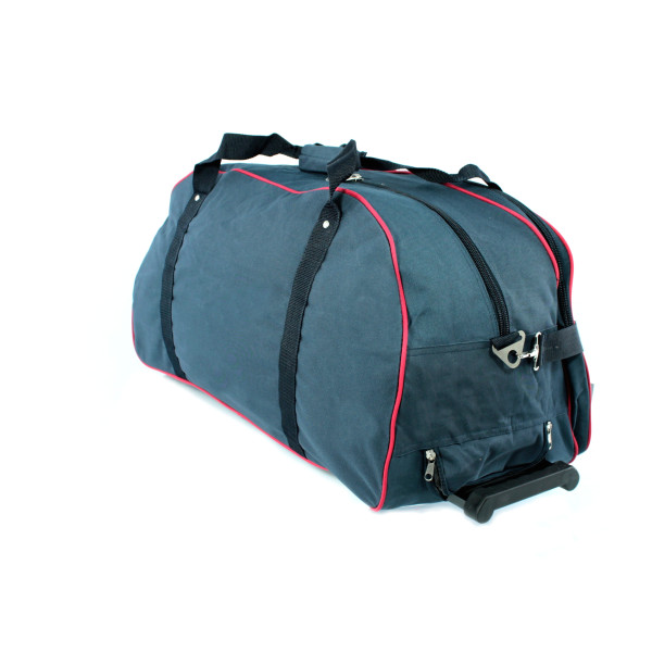 Дорожная сумка на колесах DingZri T2801A телескопическая ручка два отдела плечевой ремень роз.70*40*40синяя Дорожная сумка на колесах DingZri T2801A телескопическая ручка два отдела плечевой ремень роз.70*40*40синяя