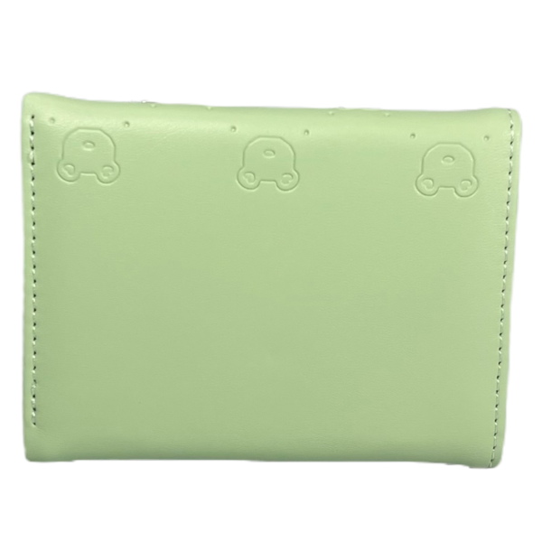 Гаманець жіночий з екошкіри, зеленого кольору, із кнопковою застібкою Гаманець жіночий з екошкіри, зеленого кольору, із кнопковою застібкою